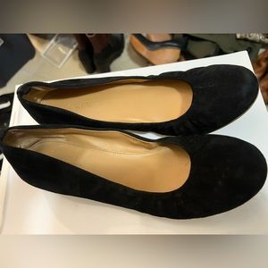 Black Suede ballerina flats